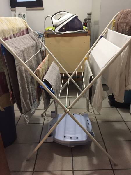 Ideal dryer for small apartments in cities like Berlin Germany or Milano Italy