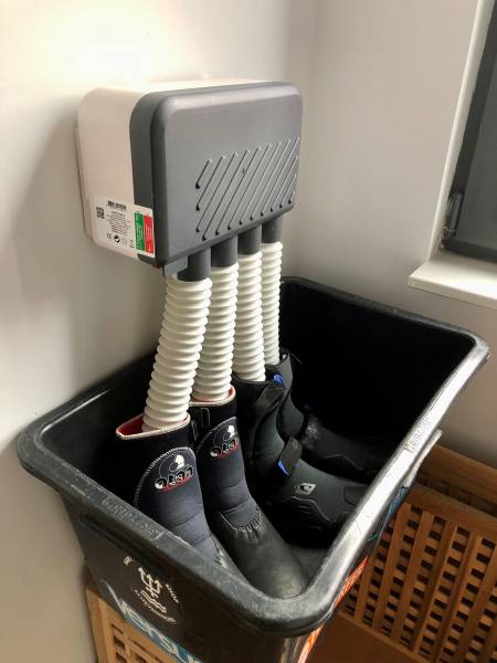 A COzziMO shoe dryer installed in THE HAGUE, Netherlands